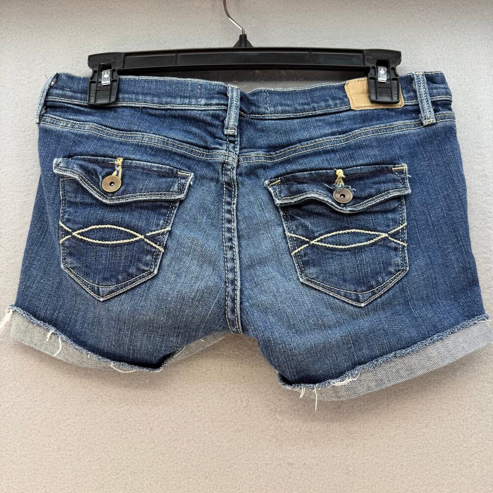 Abercrombie & Fitch Shorts Women's Size 4 Khaki Pocket Flaps Blue Stretch Bundle - Picture 11 of 16